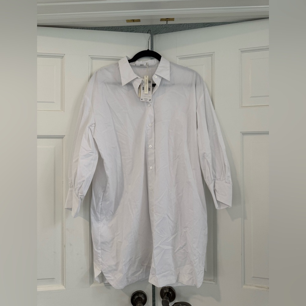 Mango White Mini Dress